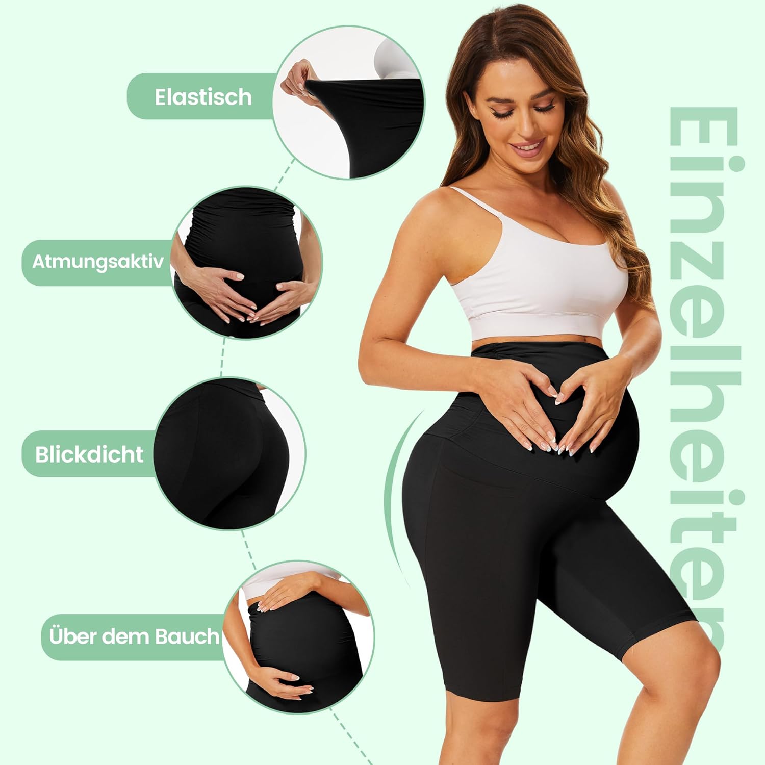 Thumbnail 1 de DDOBB Damen Umstandsleggings mit Taschen (High Waist) – blickdicht, weich elastisch für Schwangerschaft, Yoga & Alltag