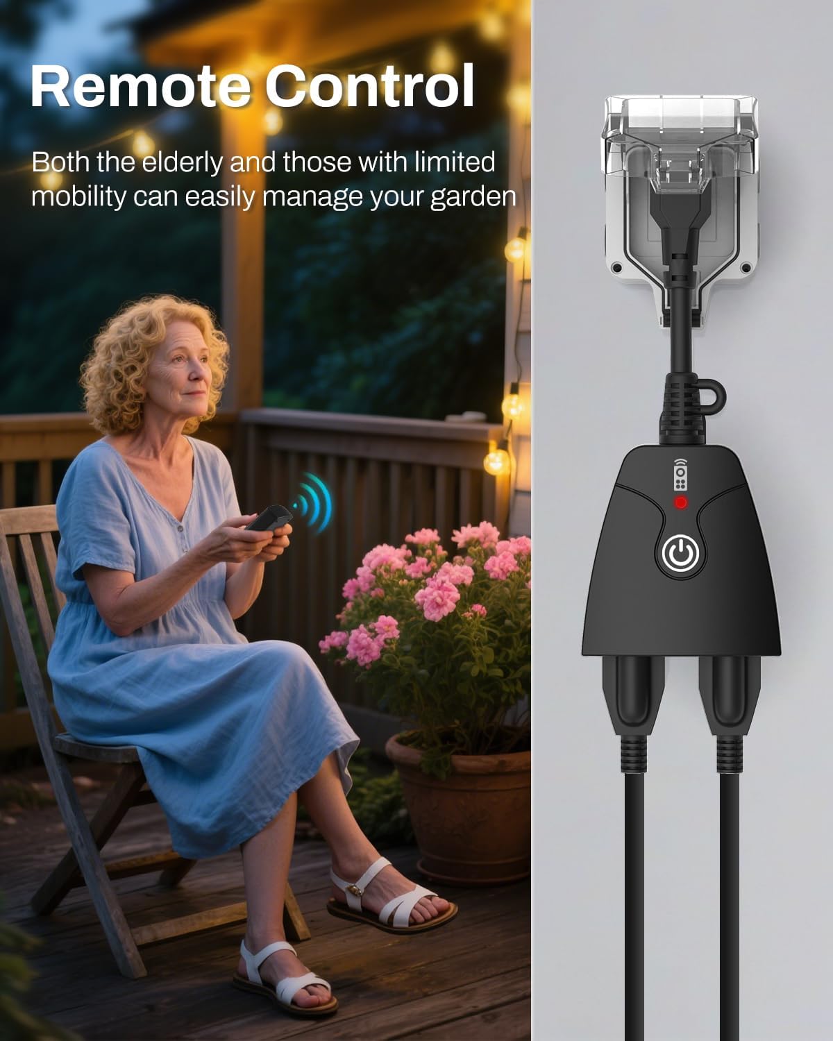 Thumbnail 1 de HBN U151R-1-1 Wireless Remote Outlet, Dual Plugs, 100-Foot Range