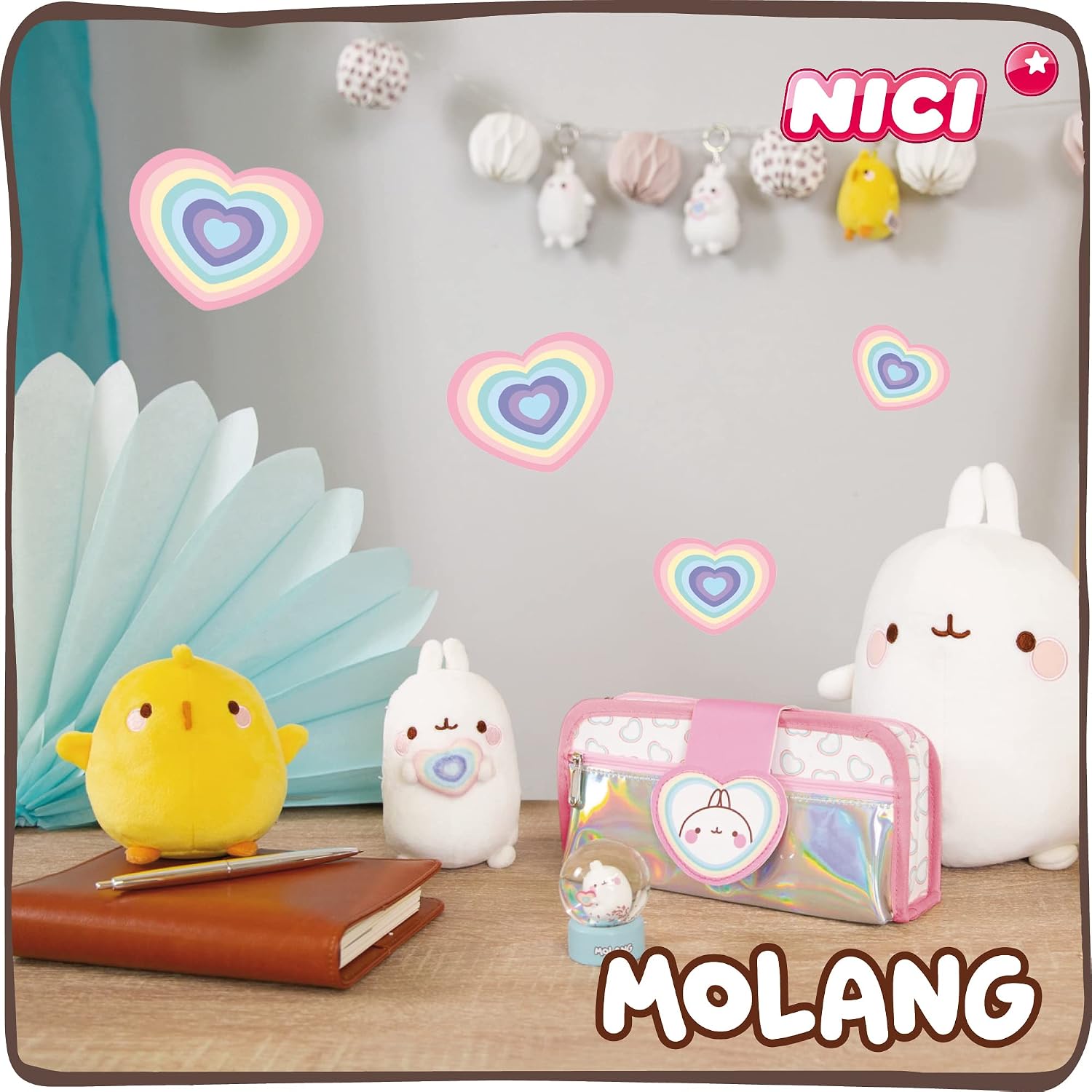 Detalle 2 de NICI MoLANG 48 cm – biały pluszak z miękkiego poliestru
