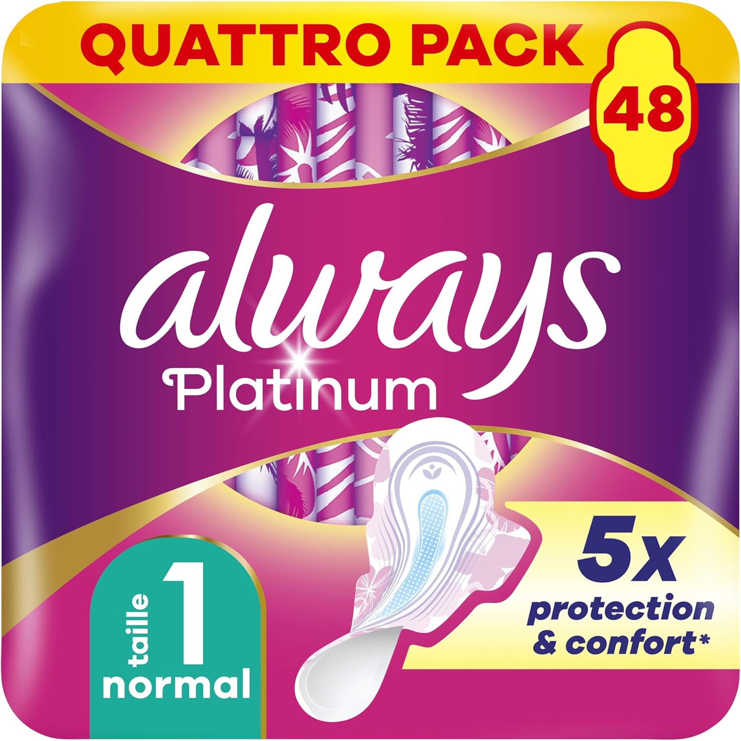 Thumbnail 6 de Always Platinum Serviettes Flux Modéré Jour – Taille 2, 40 unités, ultra-absorbantes et ultra-fines