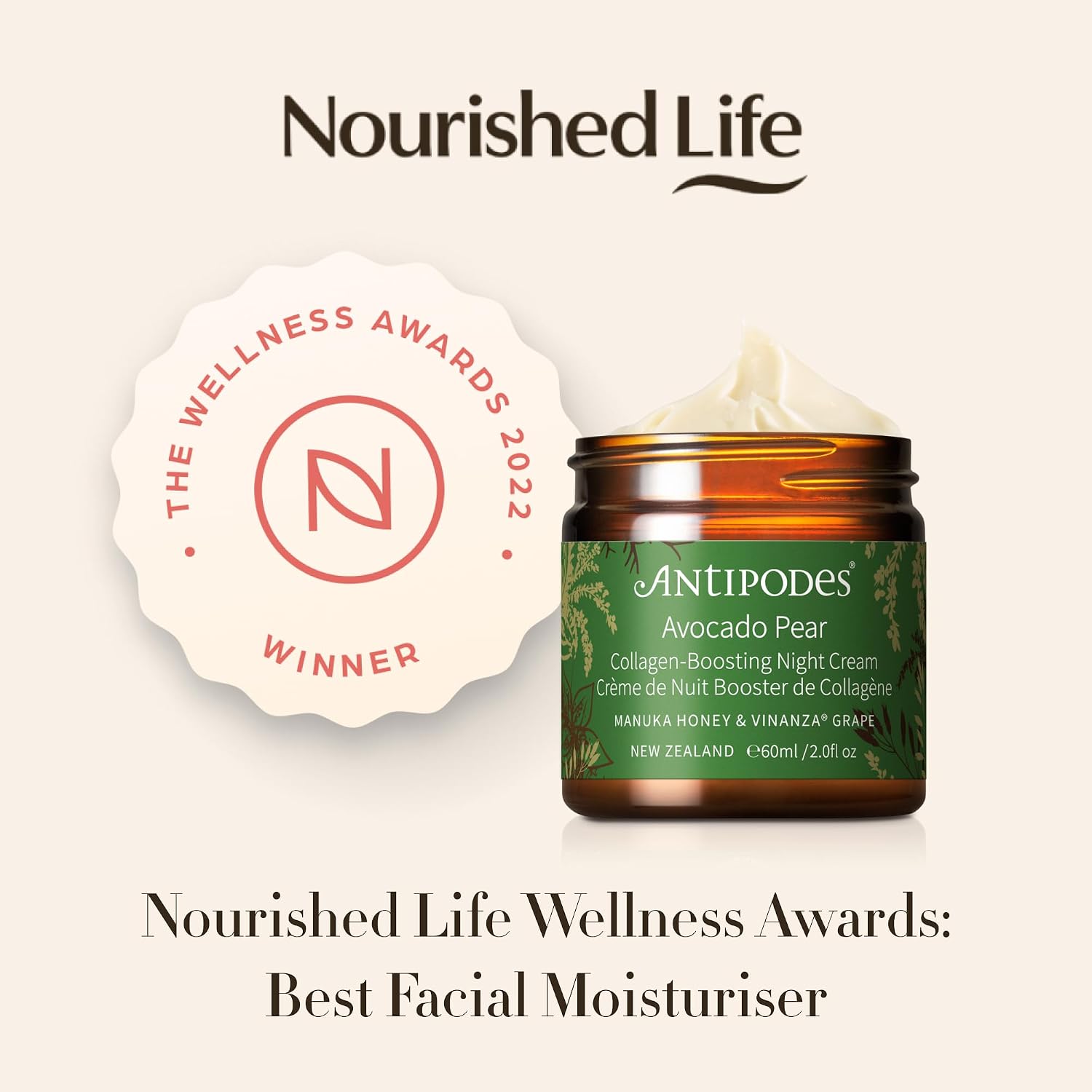 Detalle 2 de Antipodes Crème de Nuit Avocado Pear 60 ml