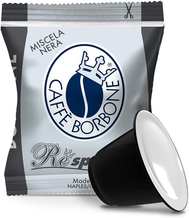 Detalle de Caffè Borbone Respresso, Miscela Nera – 100 Capsule Compatibili Nespresso