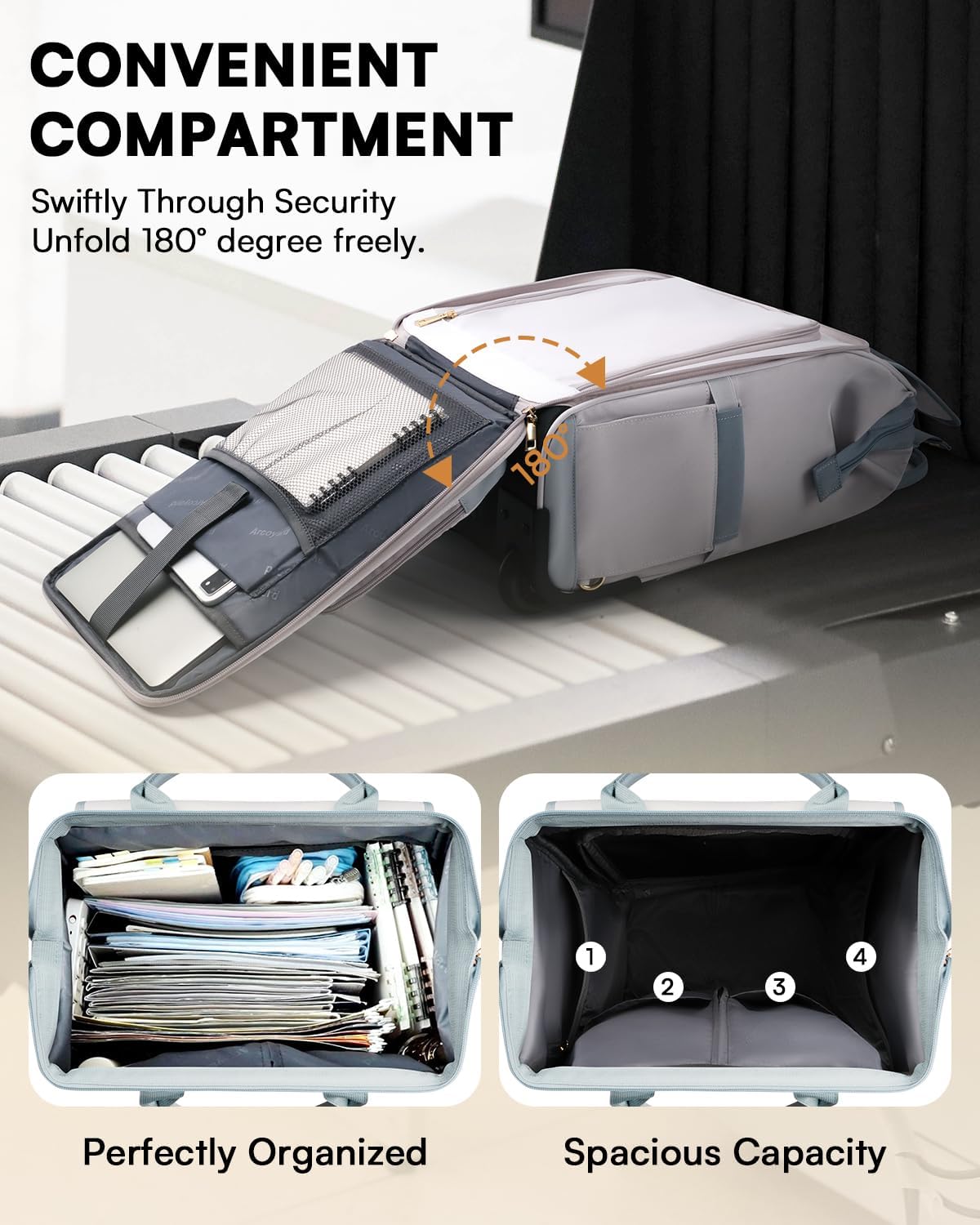 Thumbnail 5 de Rolling Backpack for Women 2-in-1 Carry-On