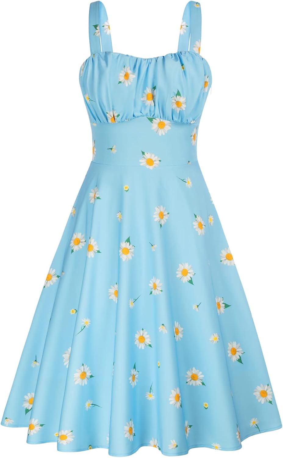 Detalle de Belle Poque Vintage Sleeveless Floral Dress for Women