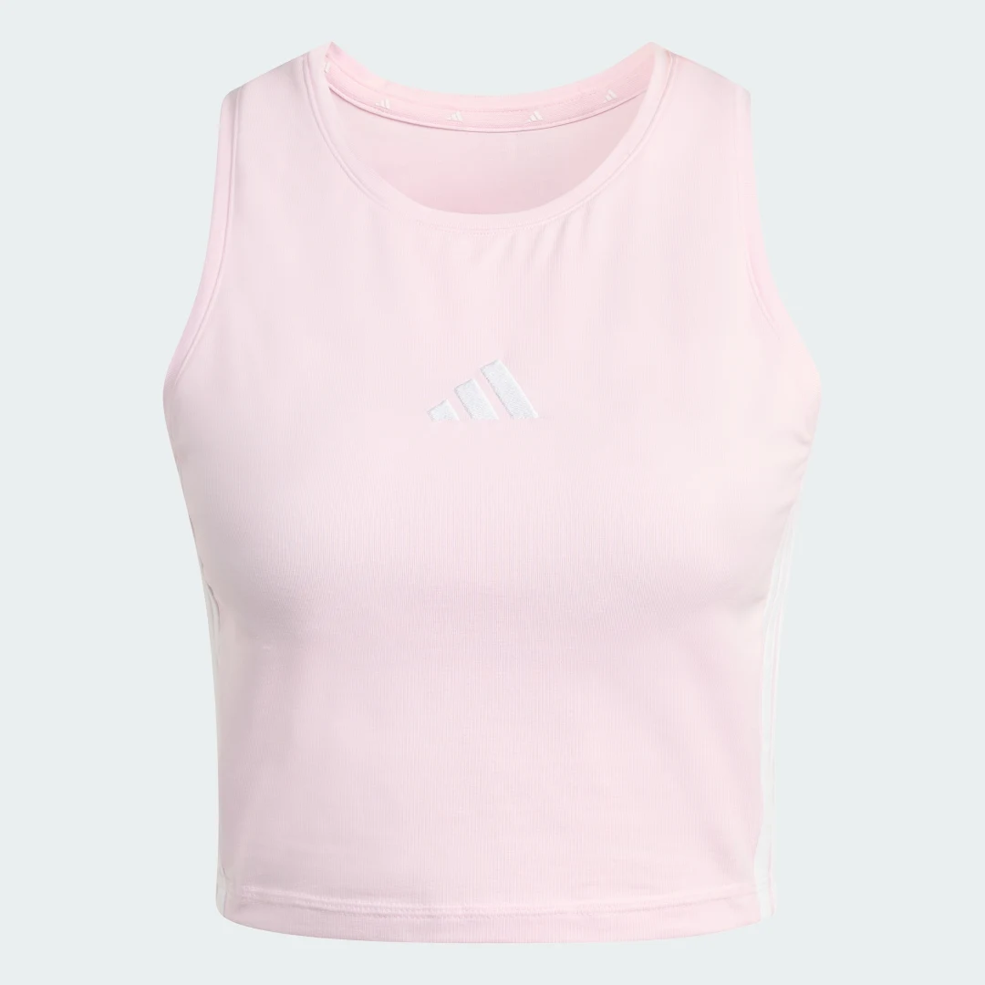 Thumbnail 3 de Camiseta acolchada Essentials 3 Stripes de Adidas – Rosa