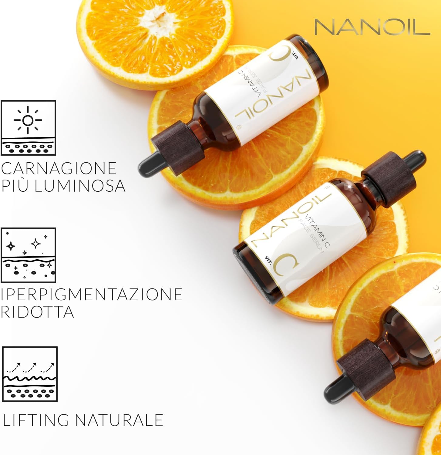 Thumbnail 1 de Nanoil Vitamin C Face Serum 50 ml siero viso alla vitamina C illuminante e anti-età