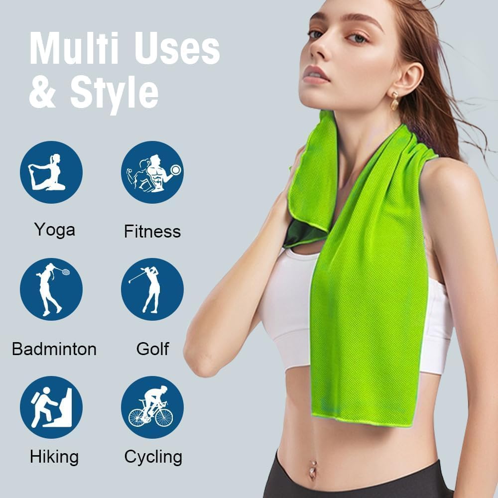 Thumbnail 1 de Casenly Kühltuch-Set mit 4 Kühlhandtüchern (100 x 30 cm) aus Mikrofaser