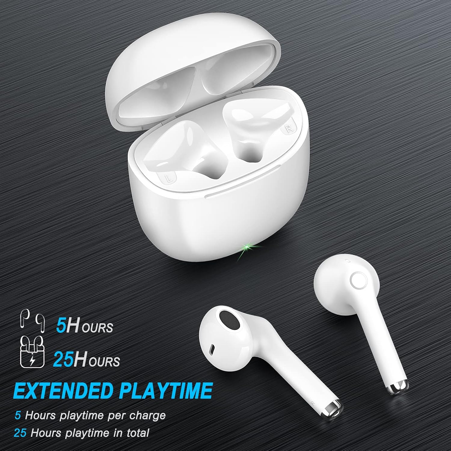 Detalle 2 de yobola Bluetooth Kopfhörer In Ear 25 Std.