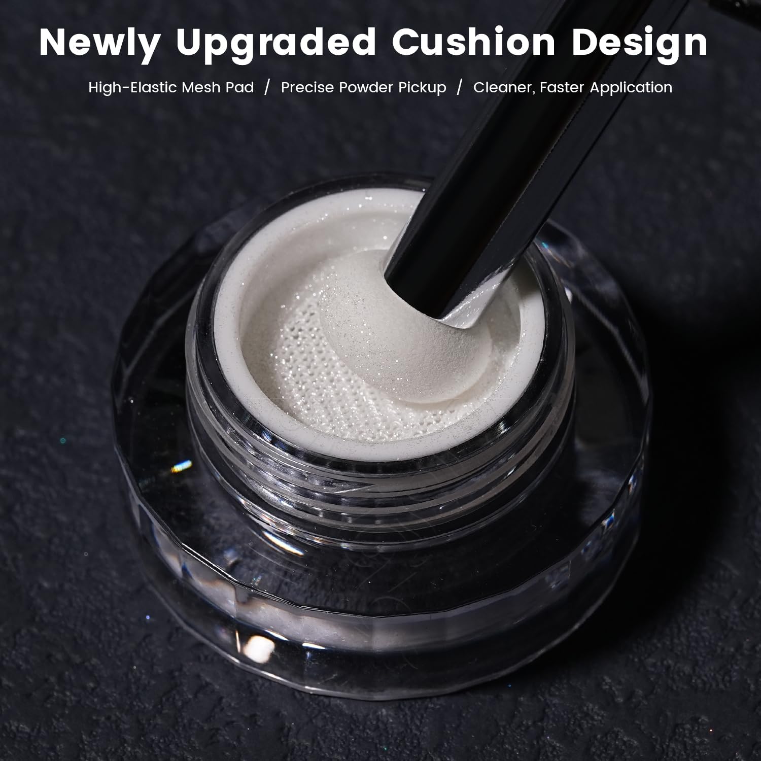 Detalle 2 de YOKE FELLOW GleamTap GT211 Magic White Chrome Nail Powder