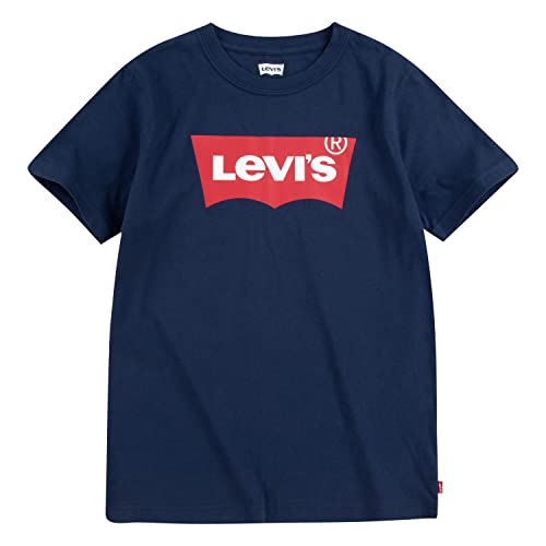 Detalle de Levi's Batwing Tee Blu Dress Blues, 10 anni – Maglietta casual con logo pipistrello