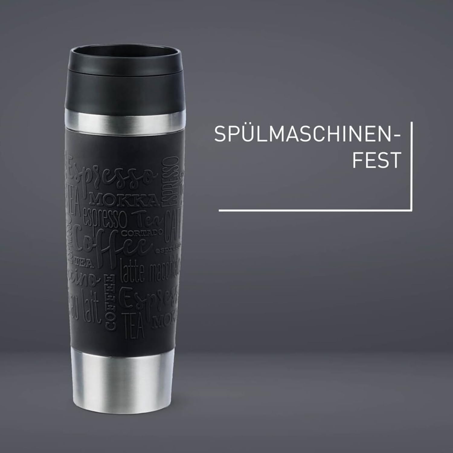 Thumbnail 2 de Emsa N20220 Travel Mug Classic Isolierbecher 0,5 l – 100% dicht, 360°-Trinköffnung, Schraubverschluss