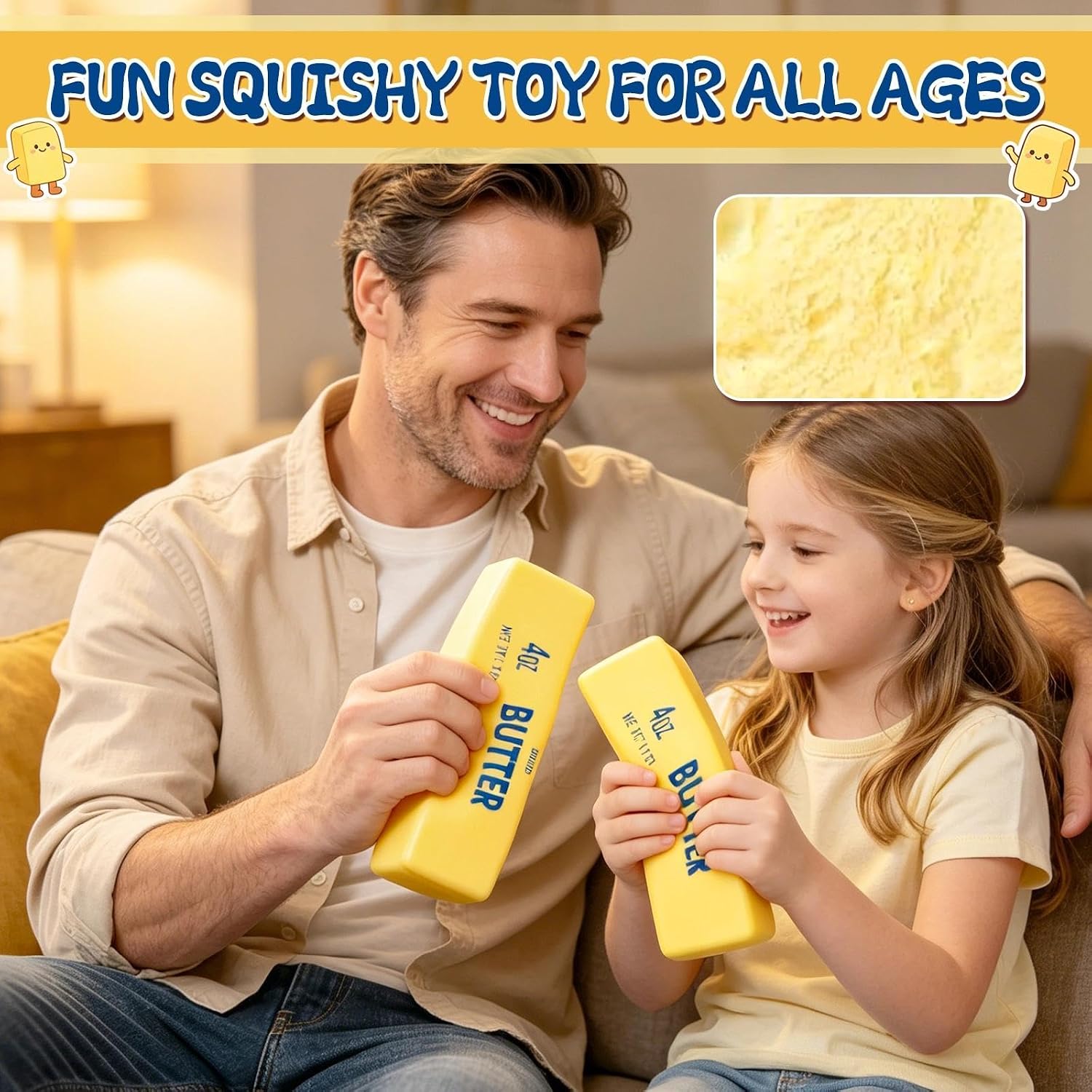 Detalle 2 de Butter Squishy Toy, 5.1 in
