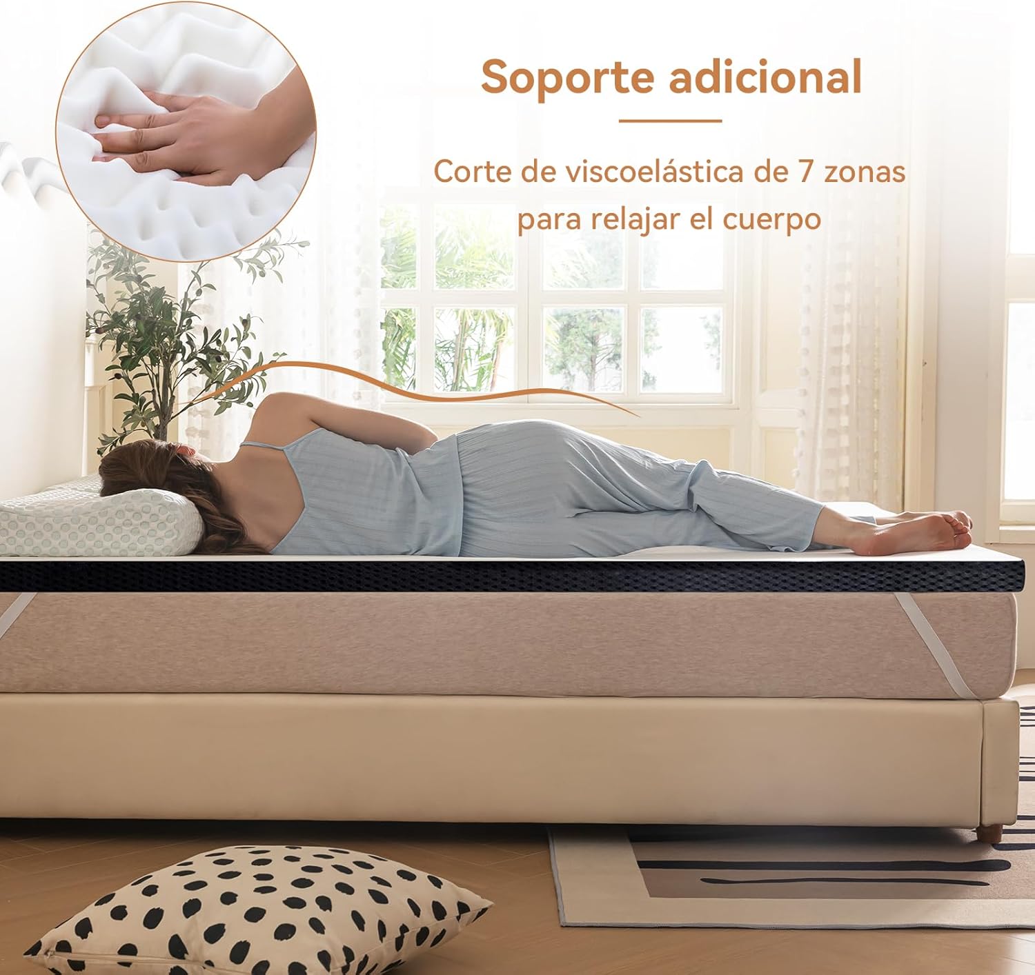 Thumbnail 4 de Amazon Basics Colchón Viscoelástico Topper 120x200cm