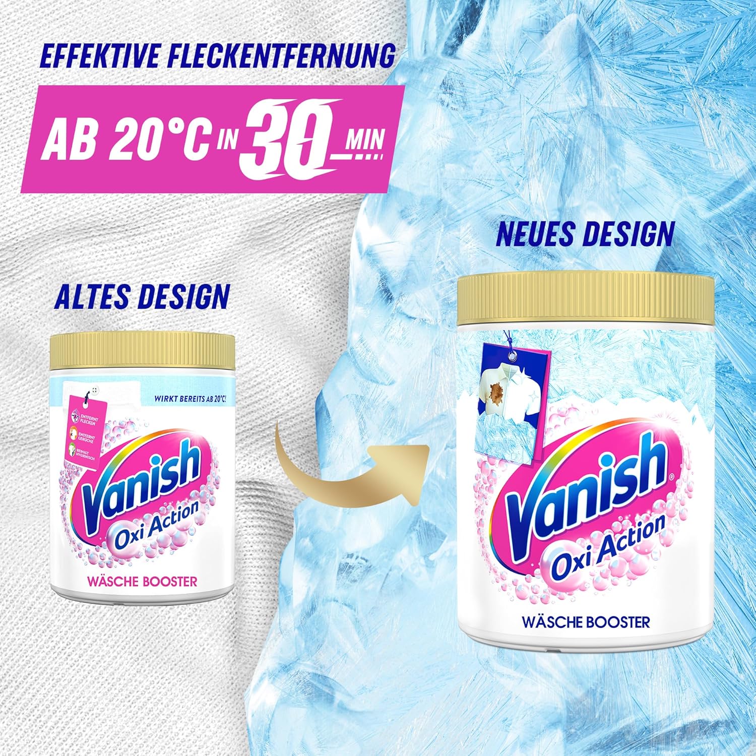 Thumbnail 6 de Vanish Oxi Action Powerweiss Pulver – 1 x 1,65 kg, ohne Chlor, Fleckenentferner und Wäsche-Booster für weiße Wäsche