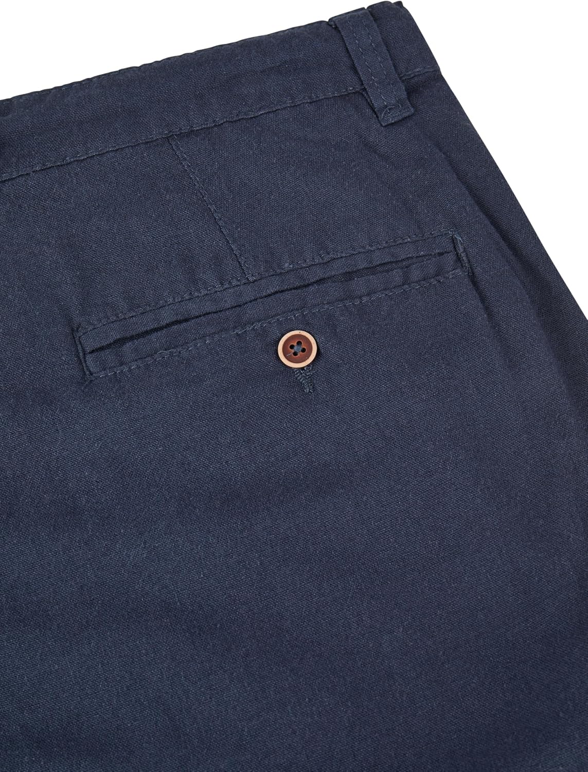 Detalle de Riverso Leinen Shorts Herren – Regular Fit, knielang, vielseitig einsetzbar