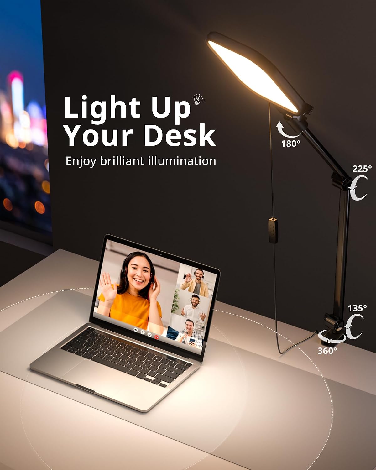 Detalle de UBeesize Streaming Light 8" Ring Light for Desk
