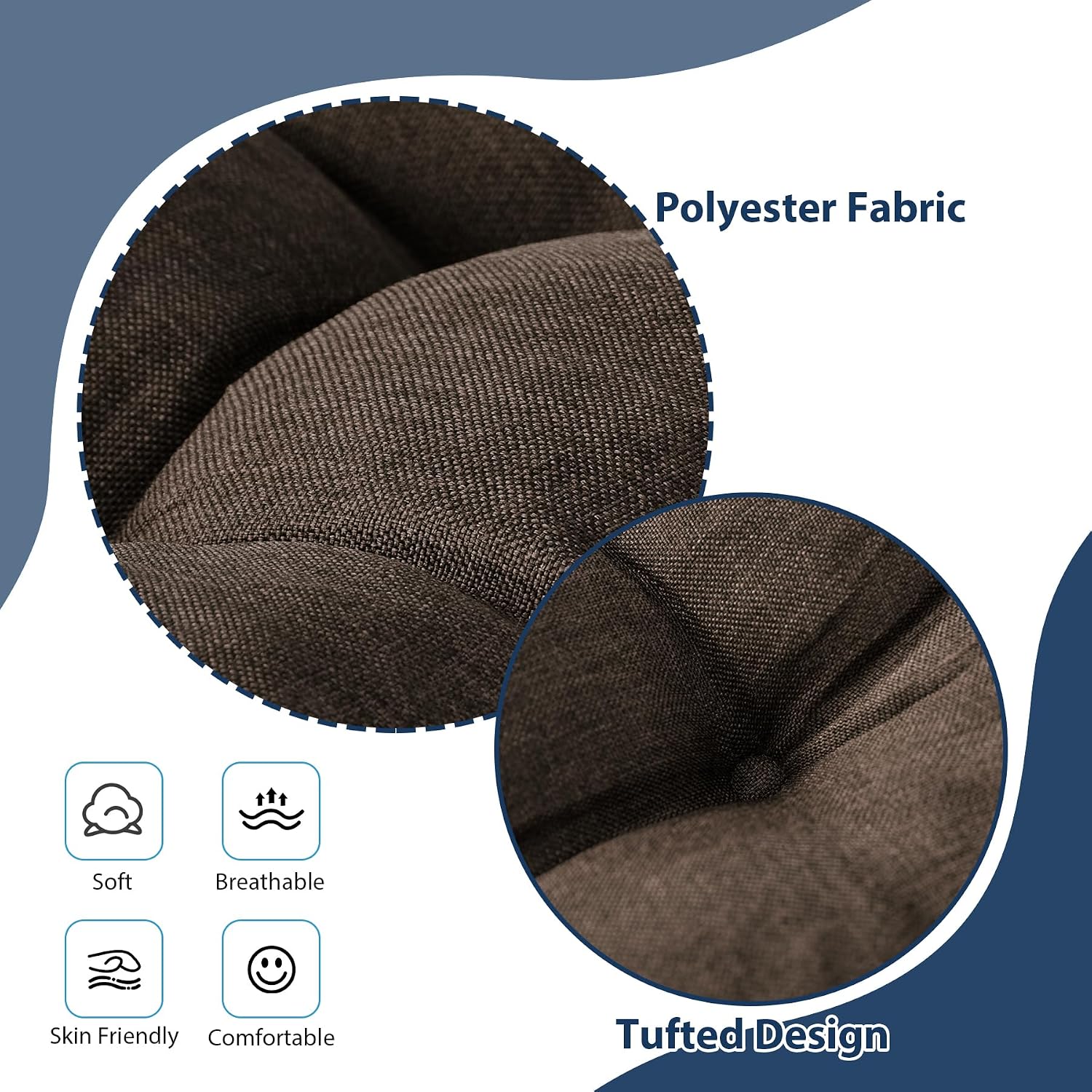 Detalle de IASEAHK Chair Cushions 15.5 x 15.5