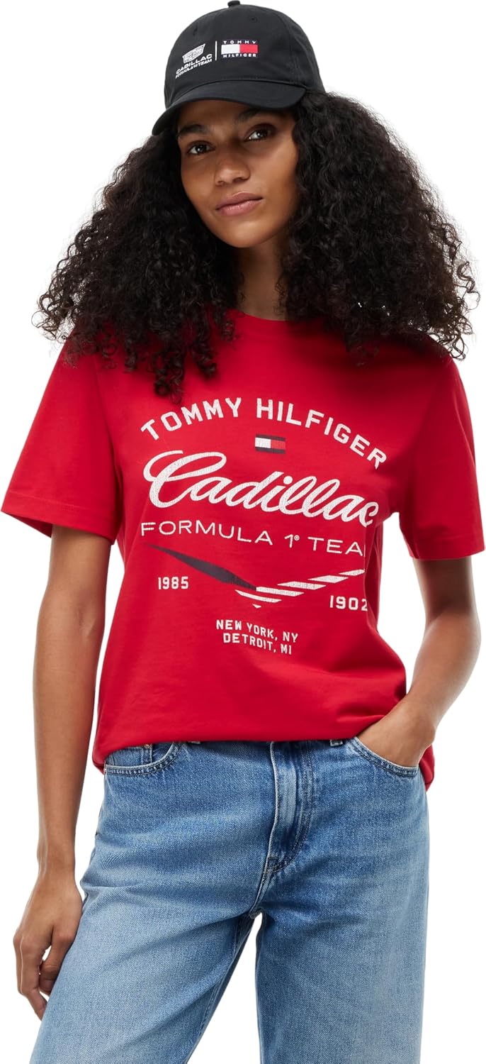 Detalle de Tommy Hilfiger Unisex Th X Cf1 Varsity Graphic Tee Mn0mn00097