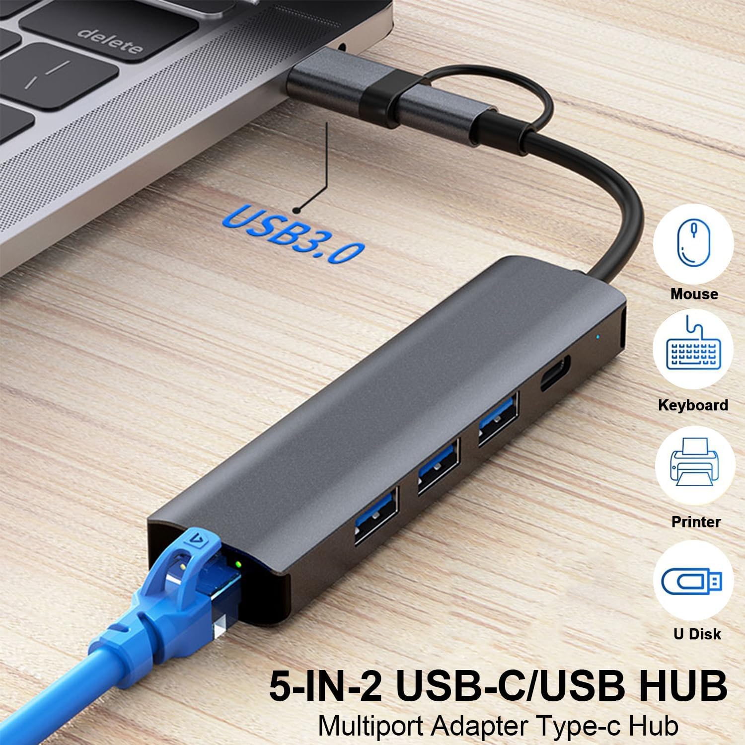 Thumbnail 6 de Oliveria USB‑C Ethernet Adapter 1000 Mbit/s