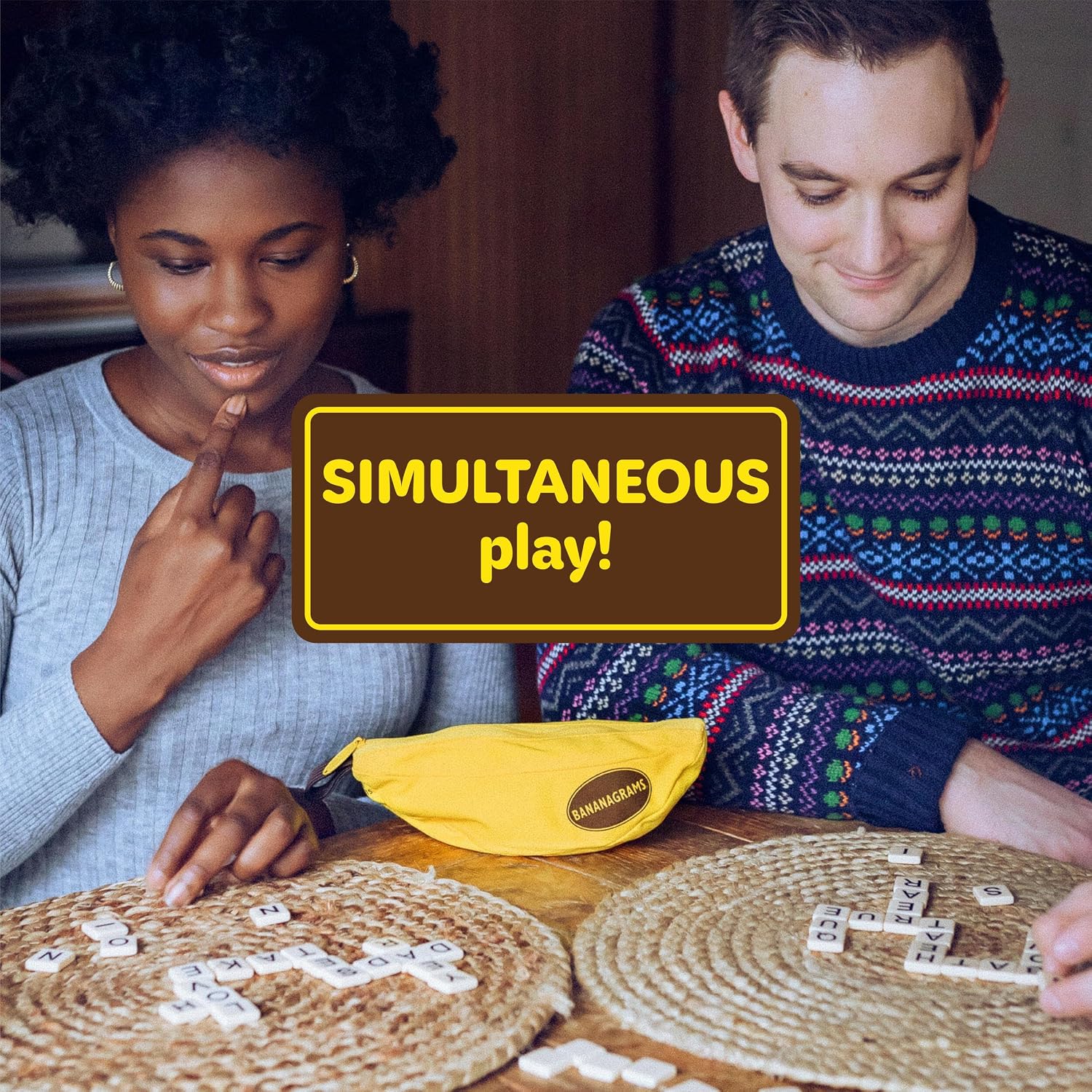 Detalle de Bananagrams Word Game (Ages 7+) – 2–6 Players, 15-Minute Gameplay