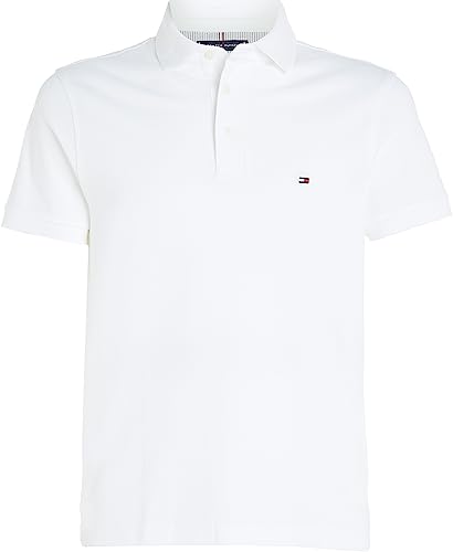 Detalle de Tommy Hilfiger Maglietta Polo Maniche Corte Uomo 1985 Slim Fit Bianco (White), M