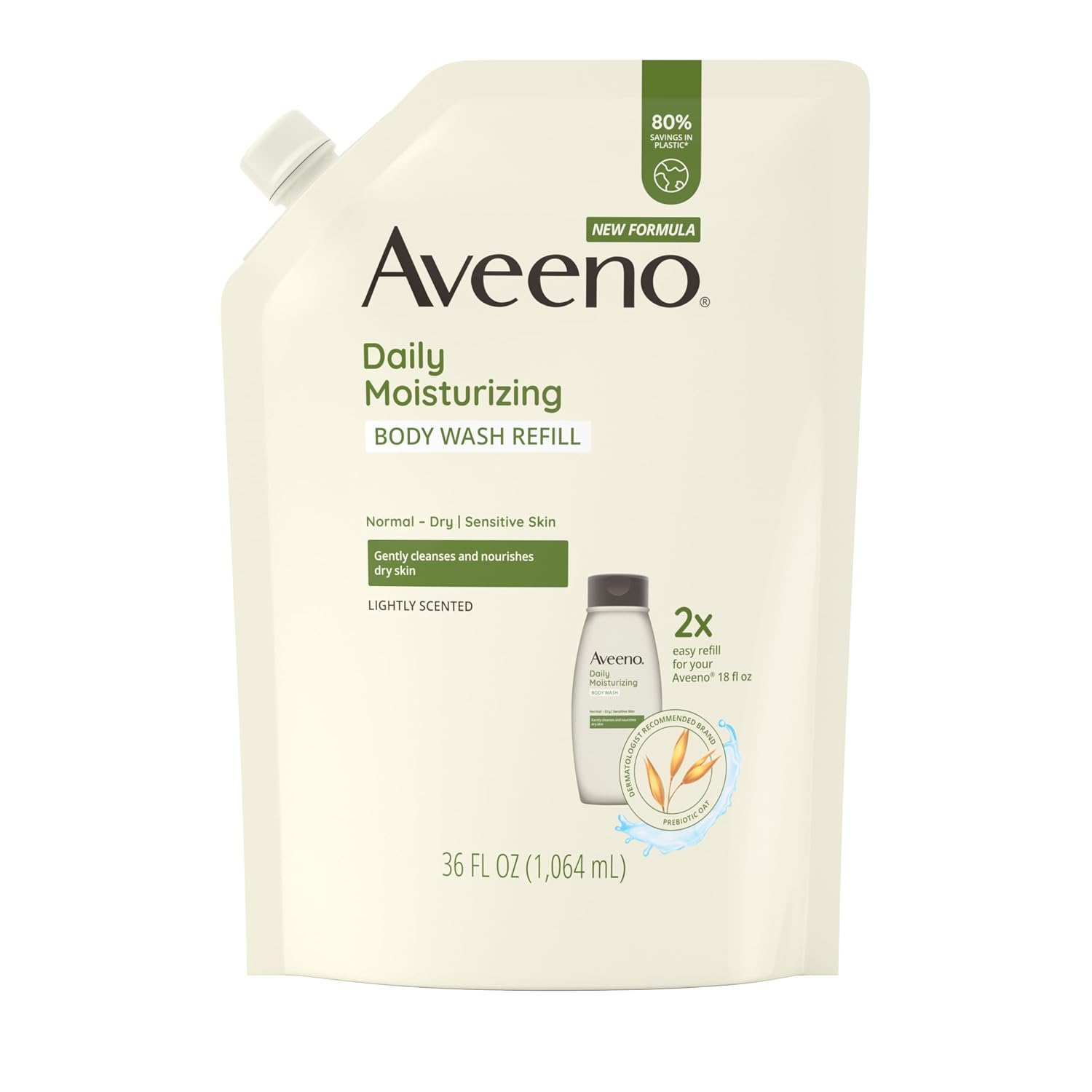 Detalle de Aveeno Daily Moisturizing Body Wash 36 fl. oz