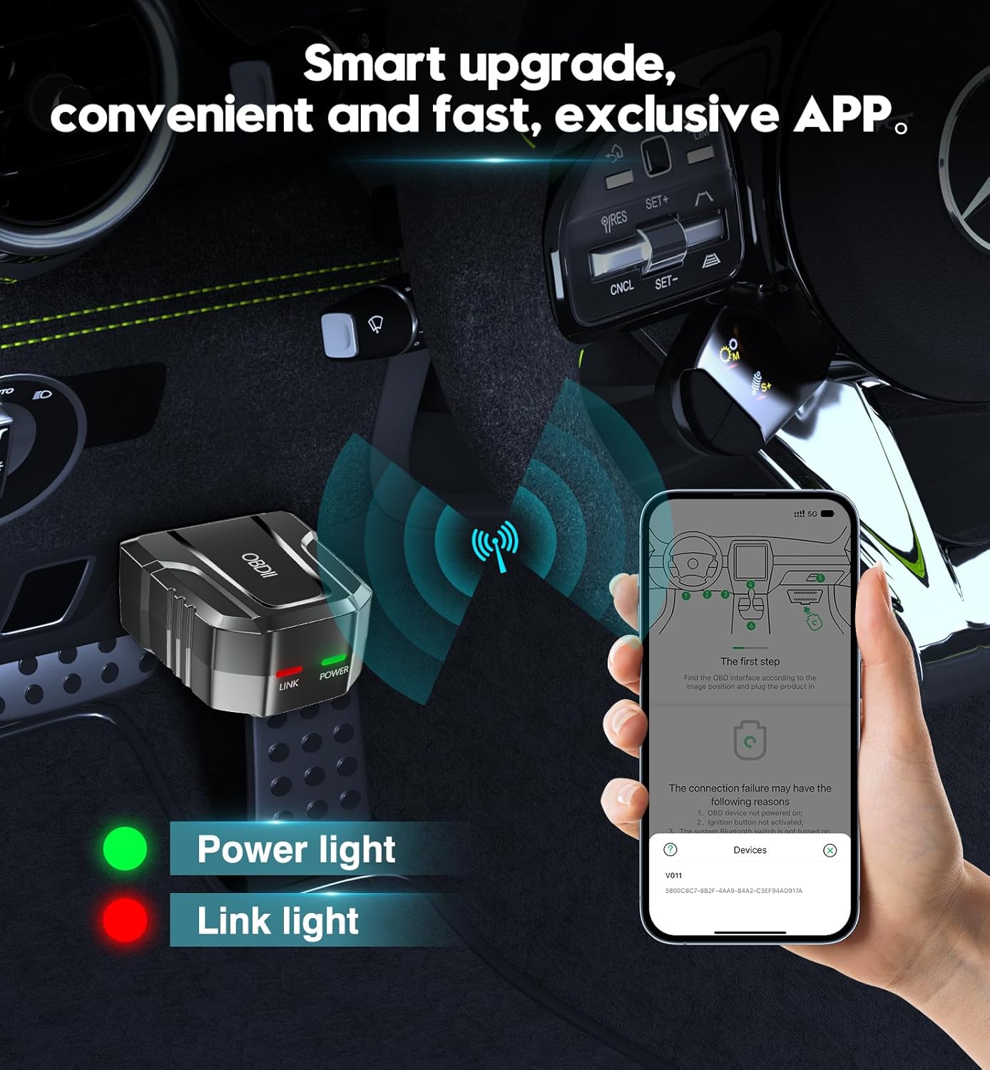 Detalle 2 de UMEIJA V011 OBD2 Scanner Bluetooth 5.4