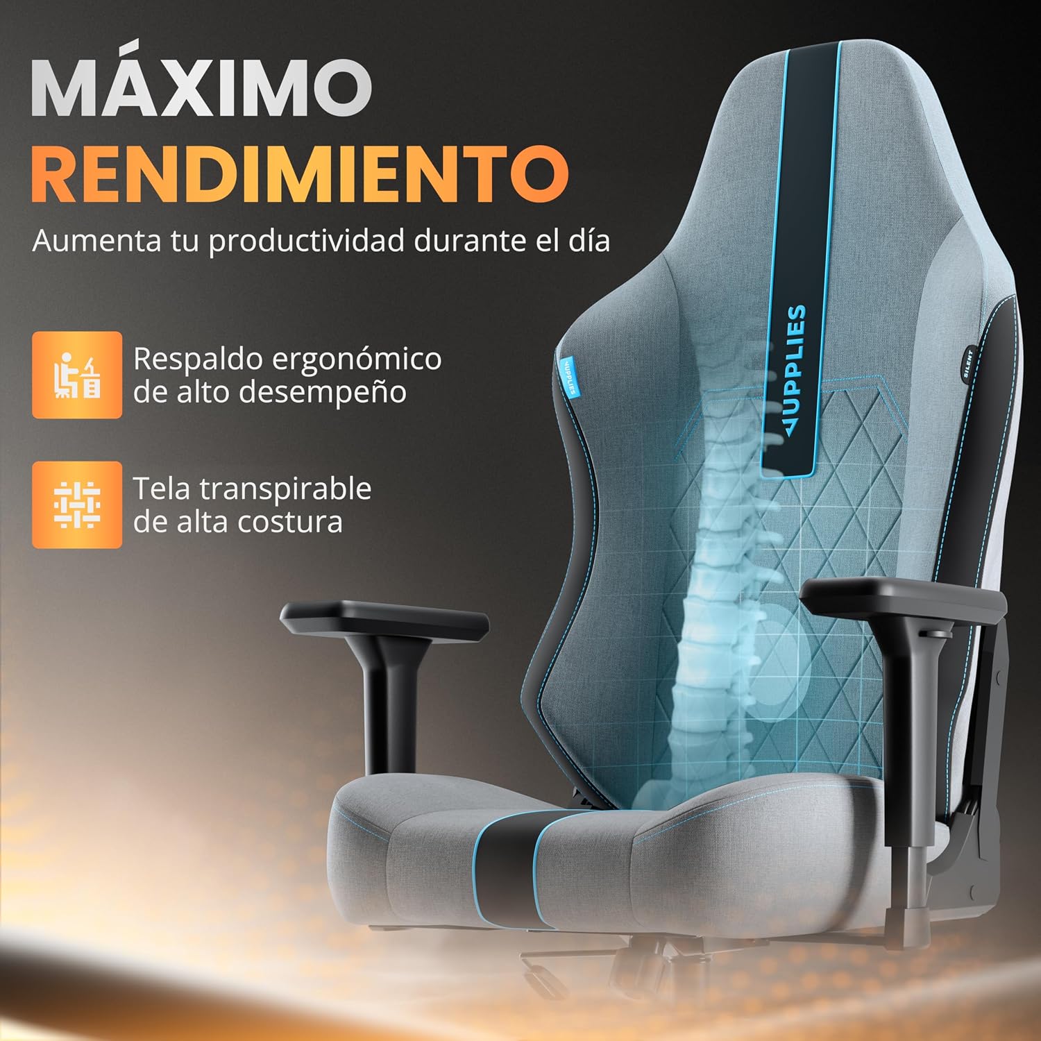 Thumbnail 3 de JUPPLIES Silla Gaming Premium Ergonómica