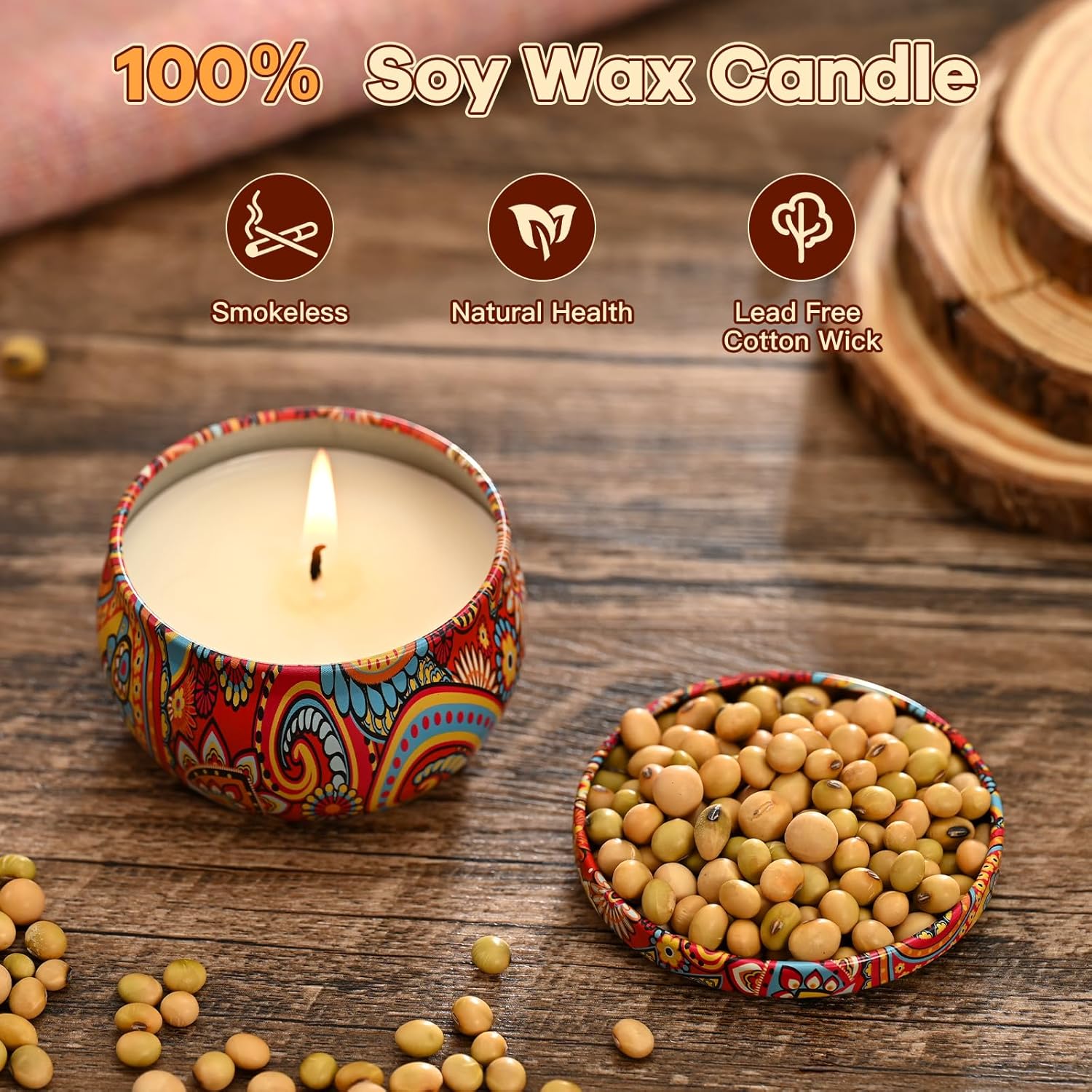 Thumbnail 1 de Obisesio Set Candele Profumate in Latta 12 Candele