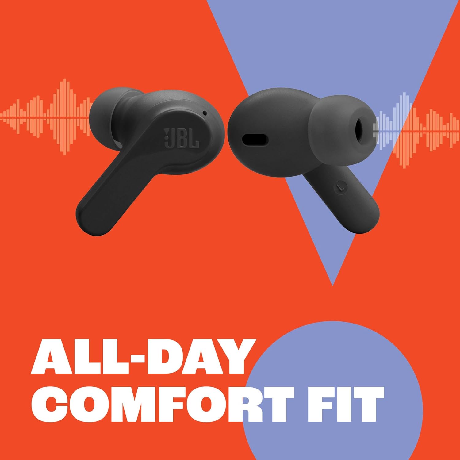 Thumbnail 6 de JBL Vibe Beam True Wireless Earbuds, Black, 8 mm Drivers, 32-Hour Battery