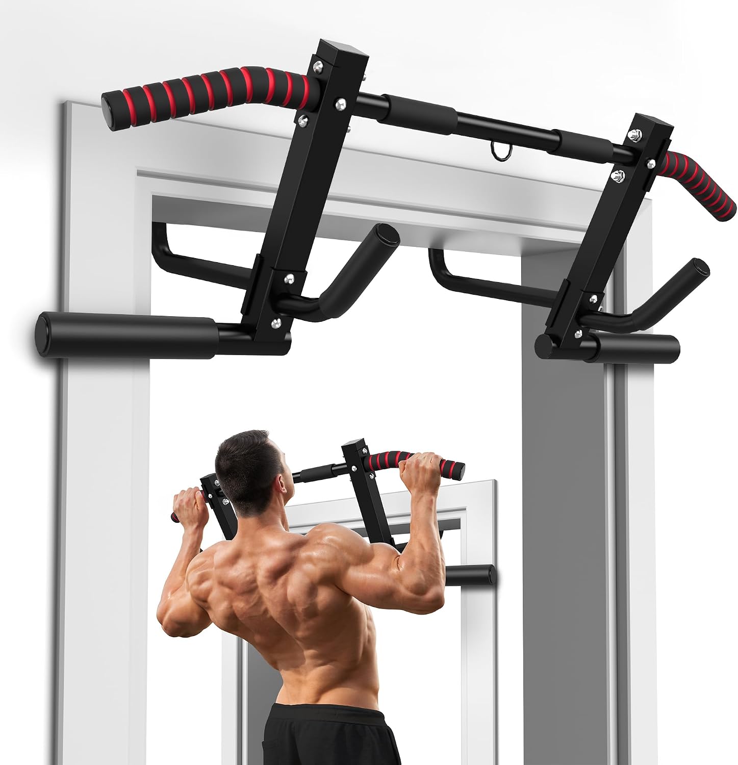 Detalle de ONETWOFIT Doorway Pull-Up Bar, 440 lb Capacity