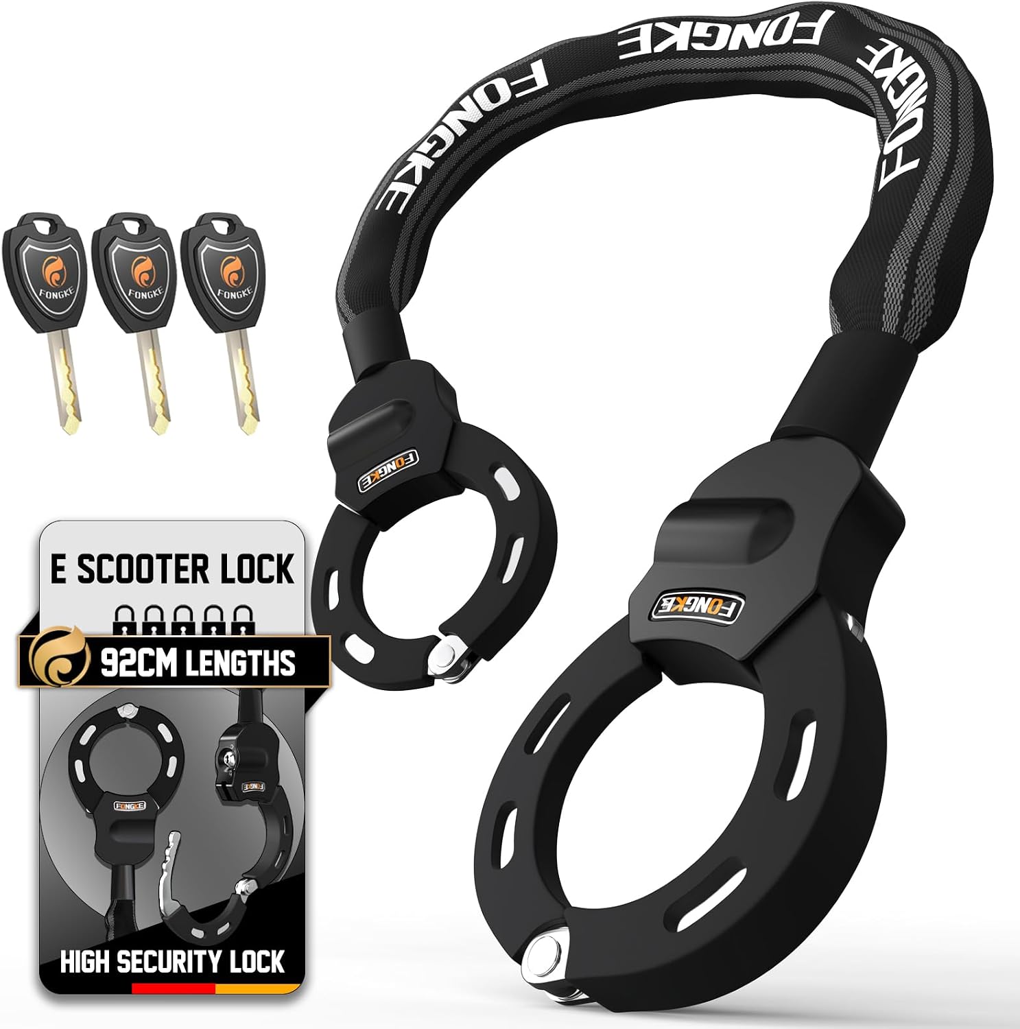 Thumbnail 6 de E Scooter Schloss 92 cm Kette für Roller
