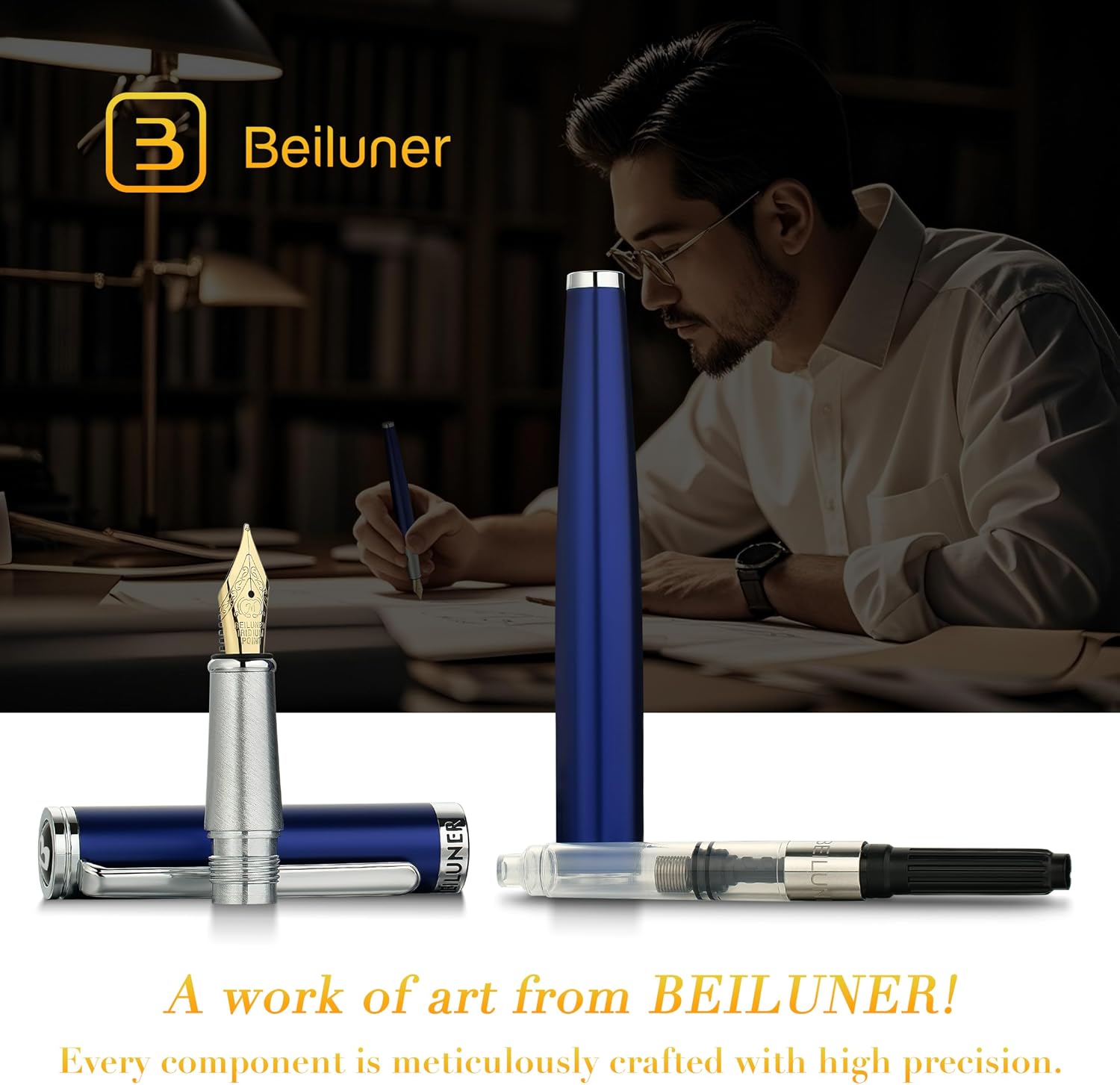 Thumbnail 2 de BEILUNER Fountain Pen Set, Medium Nib