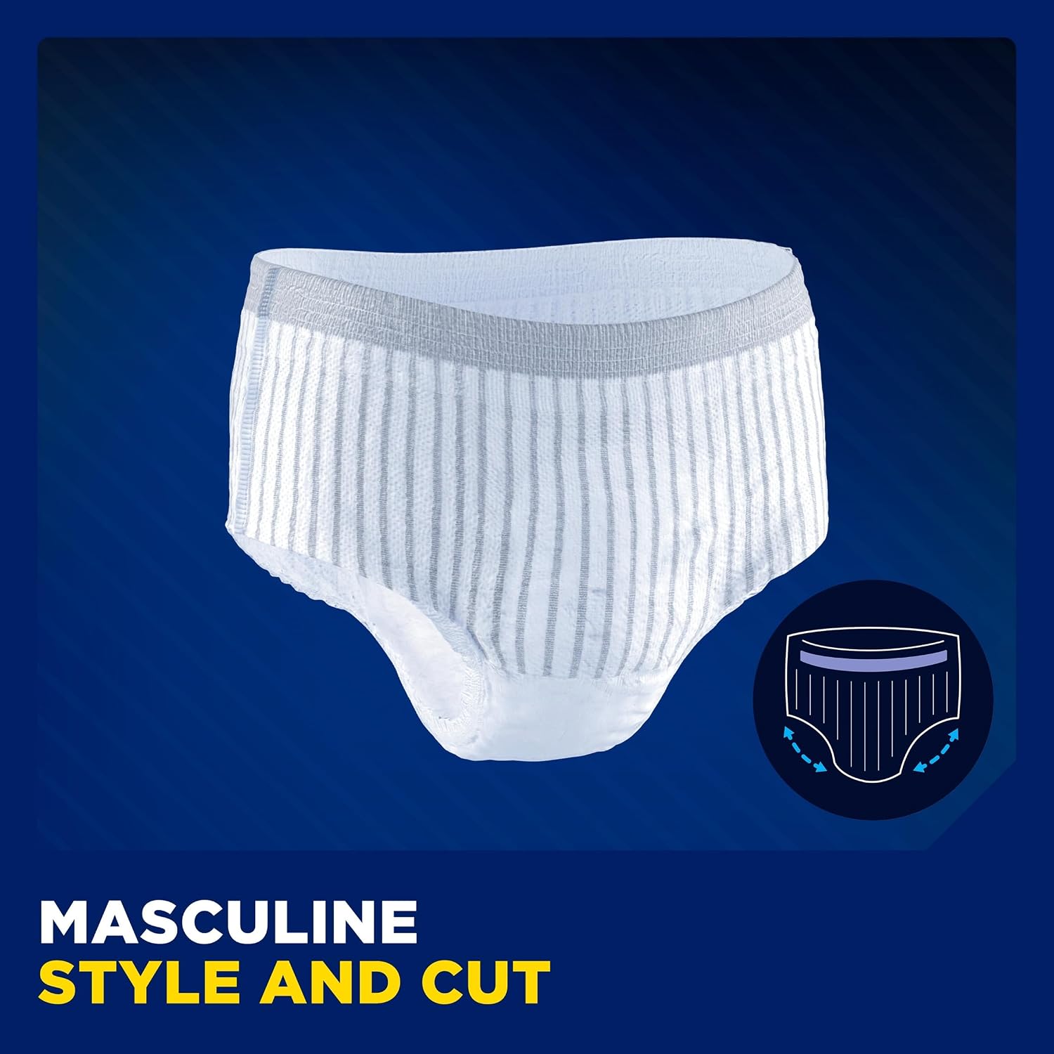 Detalle de TENA Men Protective Underwear Large, Level 4: Heavy Bladder Weakness Absorbency