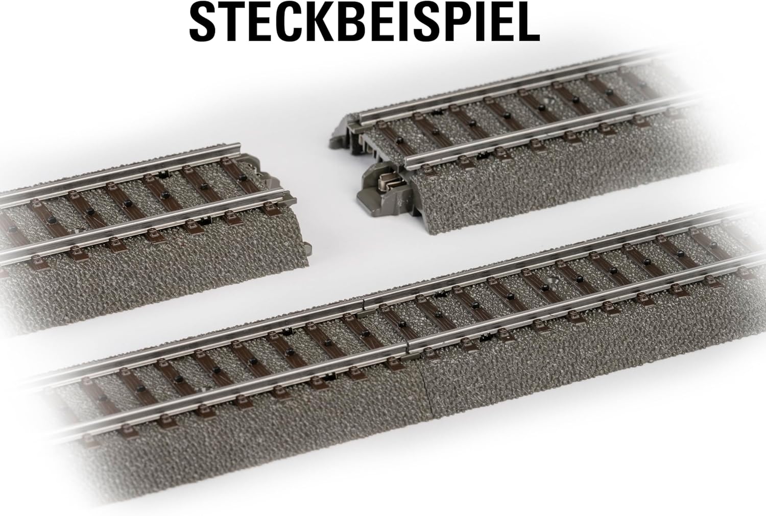 Thumbnail 2 de Märklin 20230 - Rails courbes R2 30° (3x 24230)