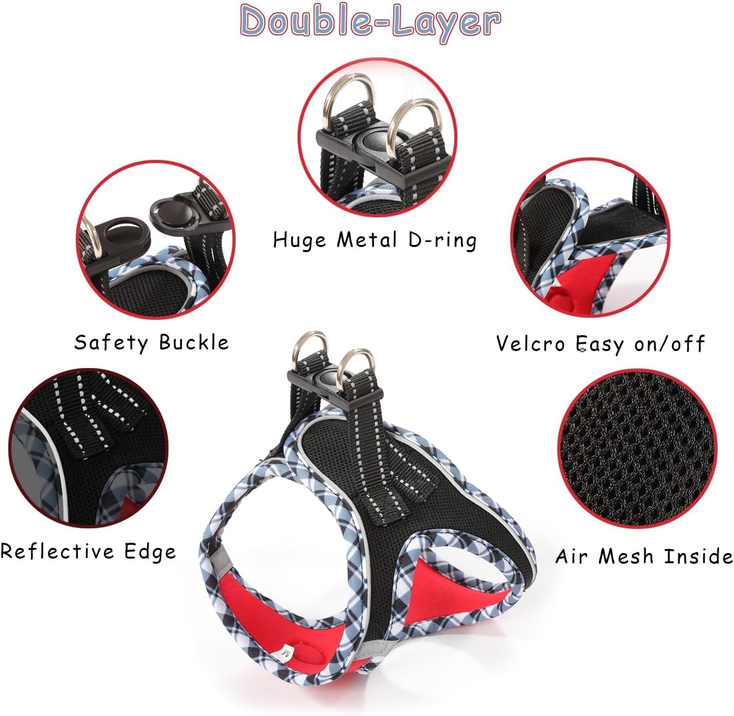 Thumbnail 1 de Hipubby Dog Harness and Leash Set, Size S