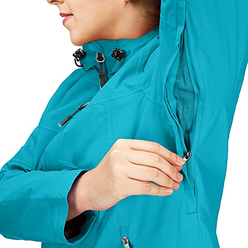 Detalle de 33,000ft Regenjacke Damen – Wasserdicht, atmungsaktiv und vielseitig einsetzbar