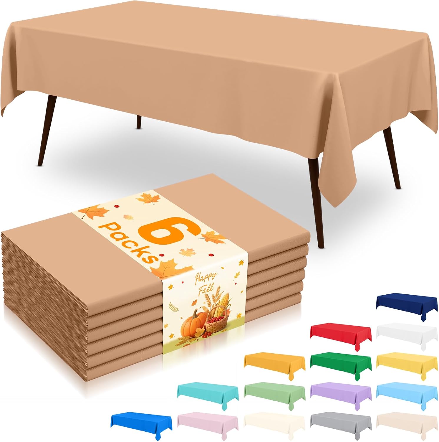 Detalle de Misaya Plastic Tablecloths, 54" x 108