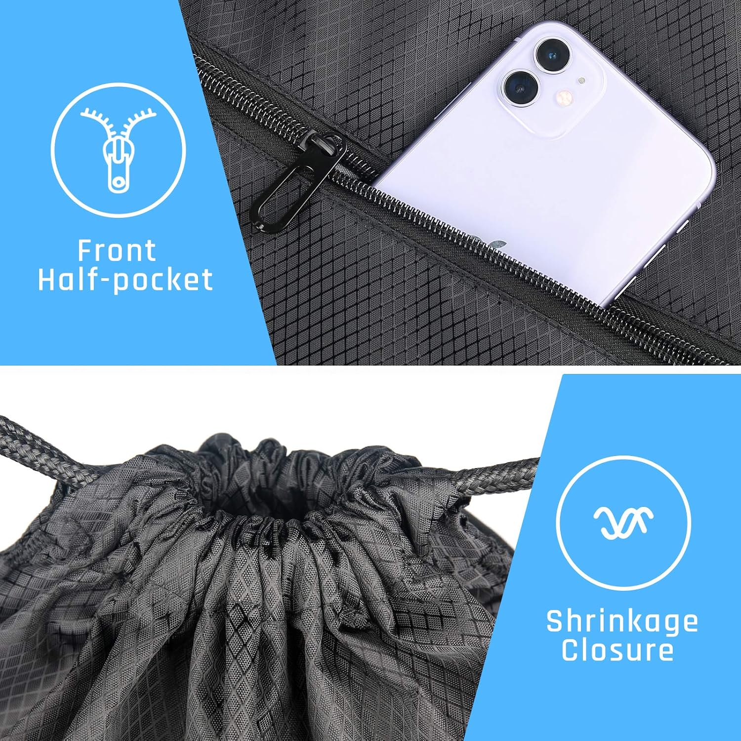 Thumbnail 5 de CHEPULA Drawstring Gym Bag 50x42cm
