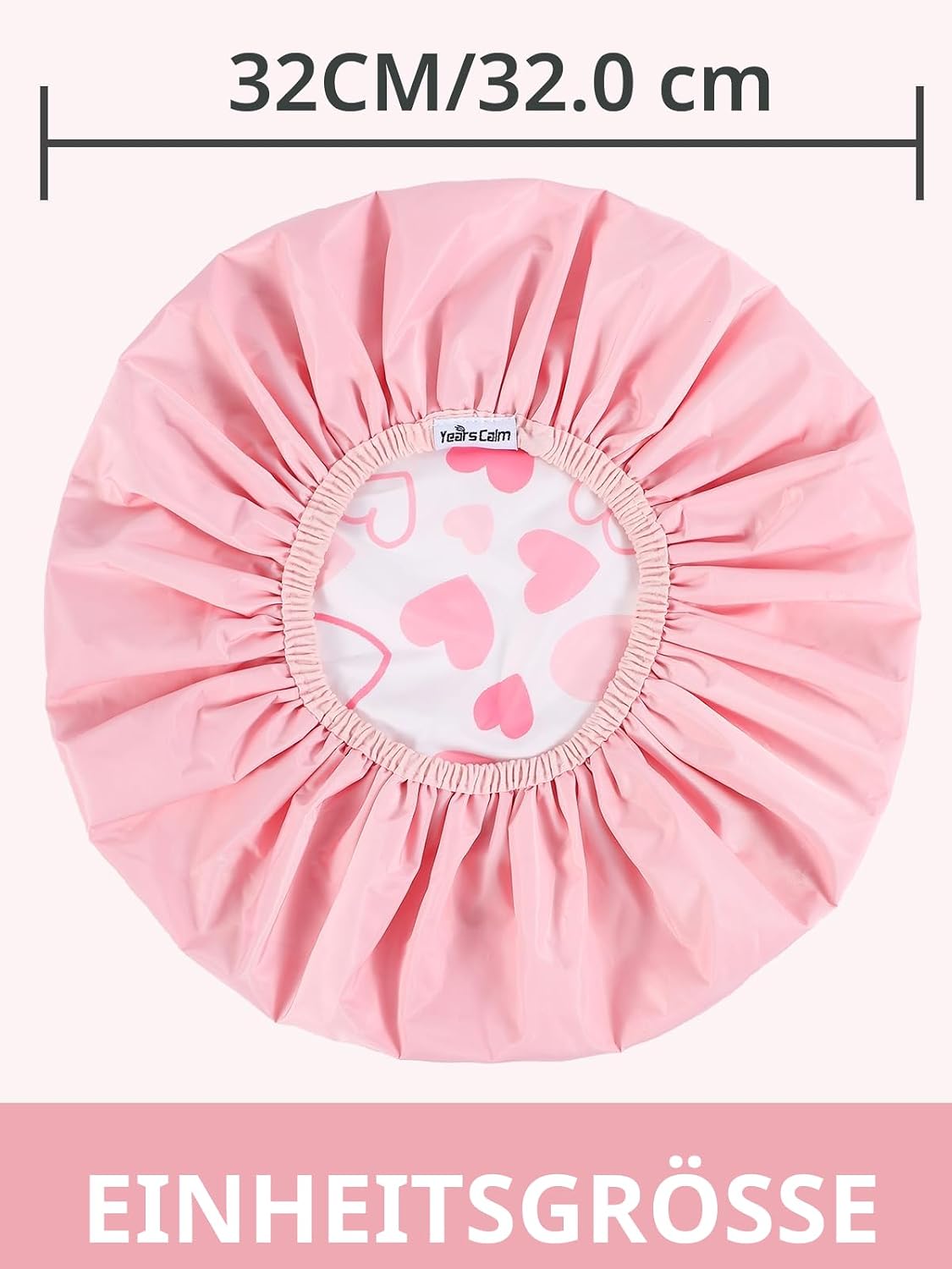 Thumbnail 2 de Years Calm Duschhaube Damen wasserdicht Rosa 2-lagig