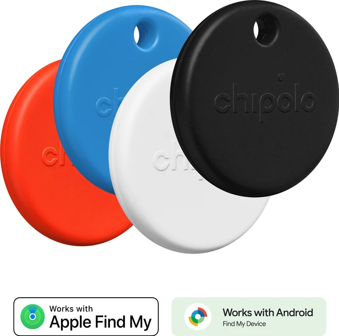 Thumbnail 5 de Chipolo POP 4er-Pack (Schwarz, Weiß, Rot, Blau) – Bluetooth-Tracker für Apple & Android