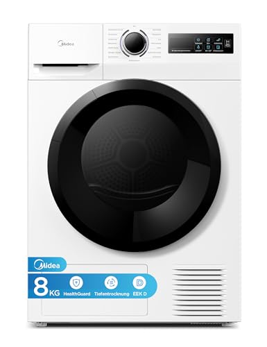 Detalle de Midea MD11EH80BD Wärmepumpentrockner 8 kg – effizient, schonend und hygienisch