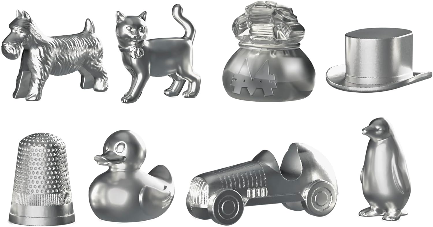 Detalle de Monopoly — Jeu de plateau avec boîte de rangement et pions grand format (version française)