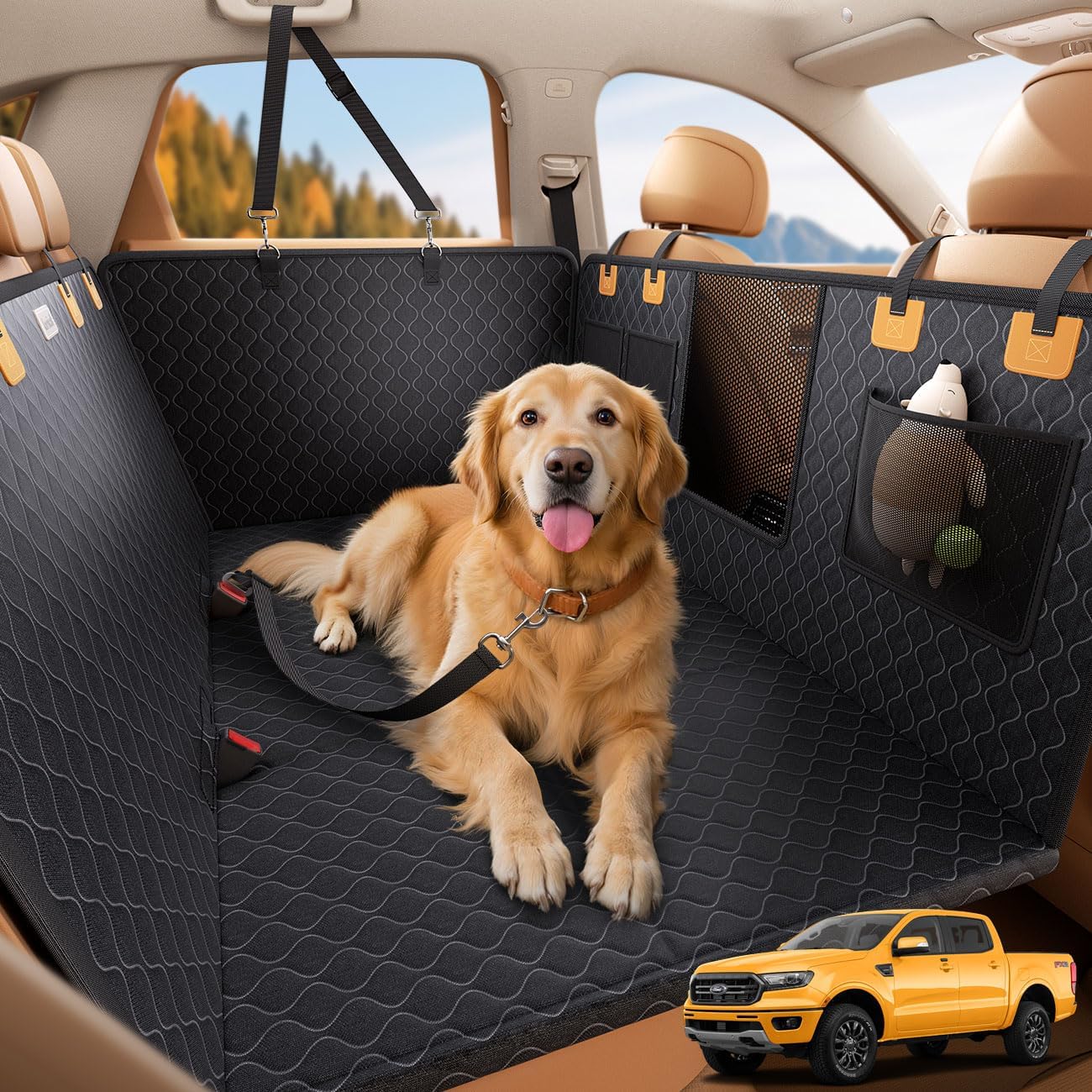 Detalle de Lamicall dog car hammock 195kg XL