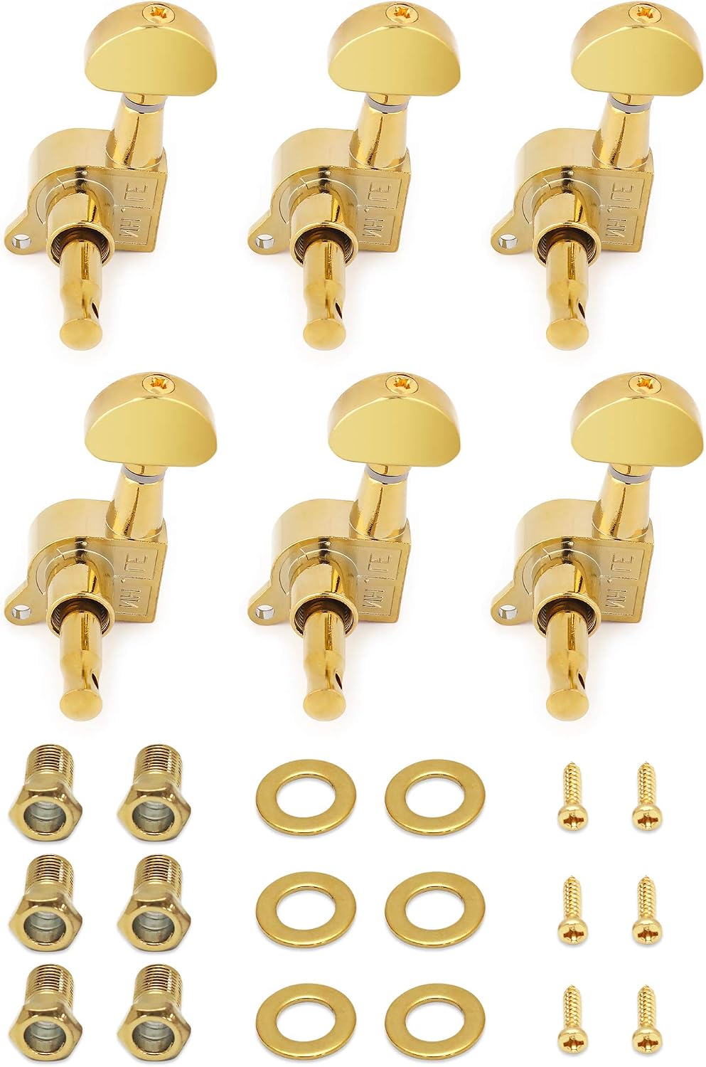 Thumbnail 6 de Rubatone TP 06-6R Sealed Guitar Tuning Pegs, 6 Right, Gold Zinc Alloy