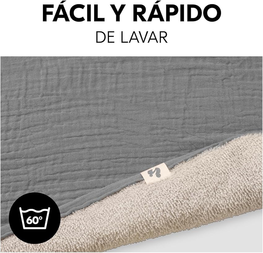 Thumbnail 4 de hauck Funda Cambiador Bebe 69x44 cm — Topper muselina y rizo