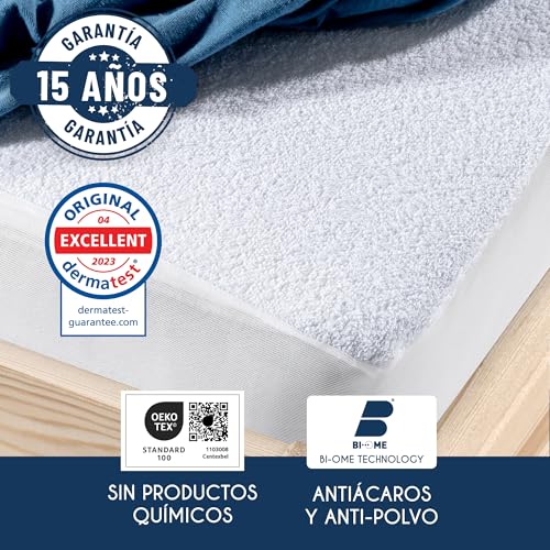 Detalle de Dreamzie Protector Colchon 90 x 190 Impermeable