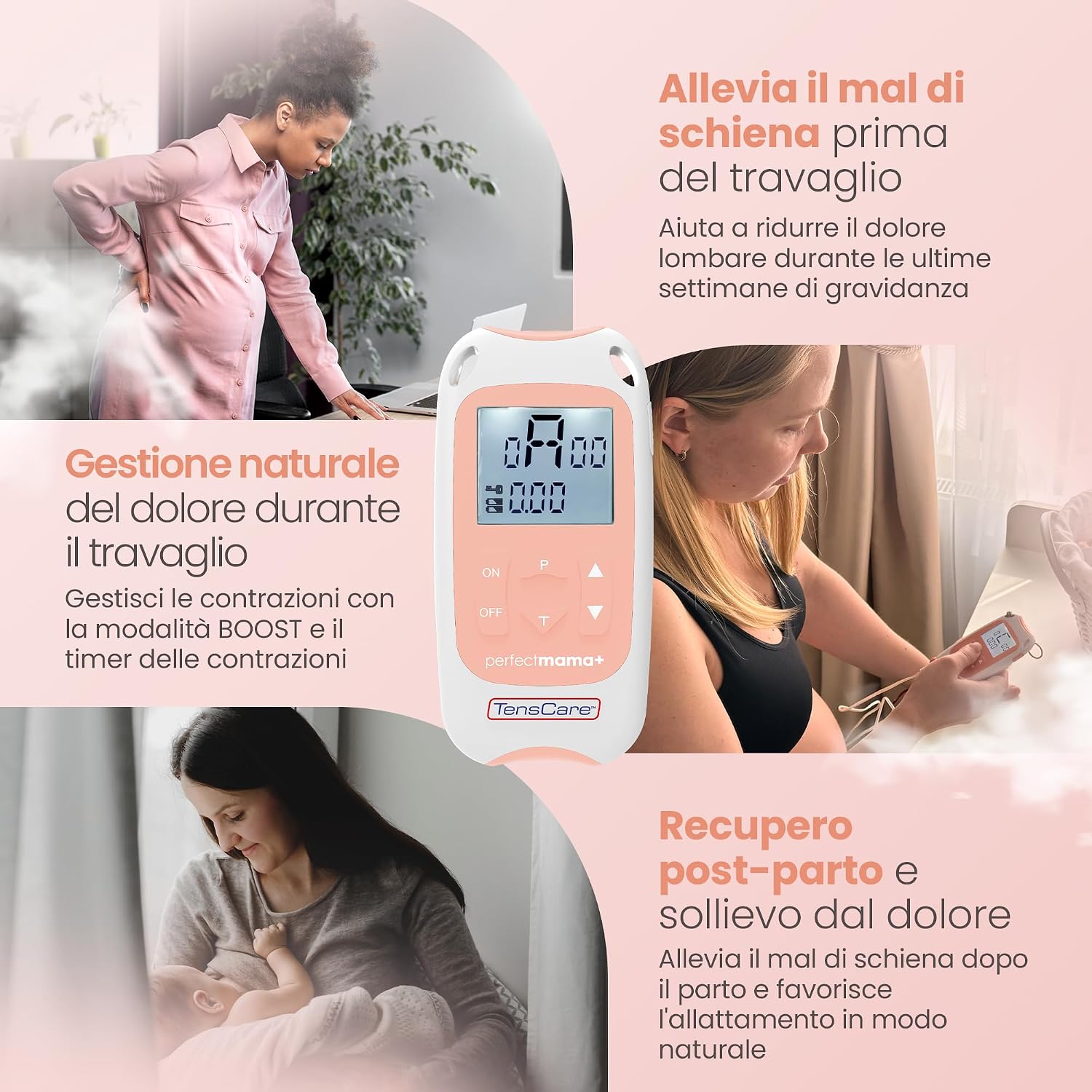 Thumbnail 3 de TensCare Perfect Mama+ elettrostimolatore per sollievo dal dolore durante travaglio e gravidanza