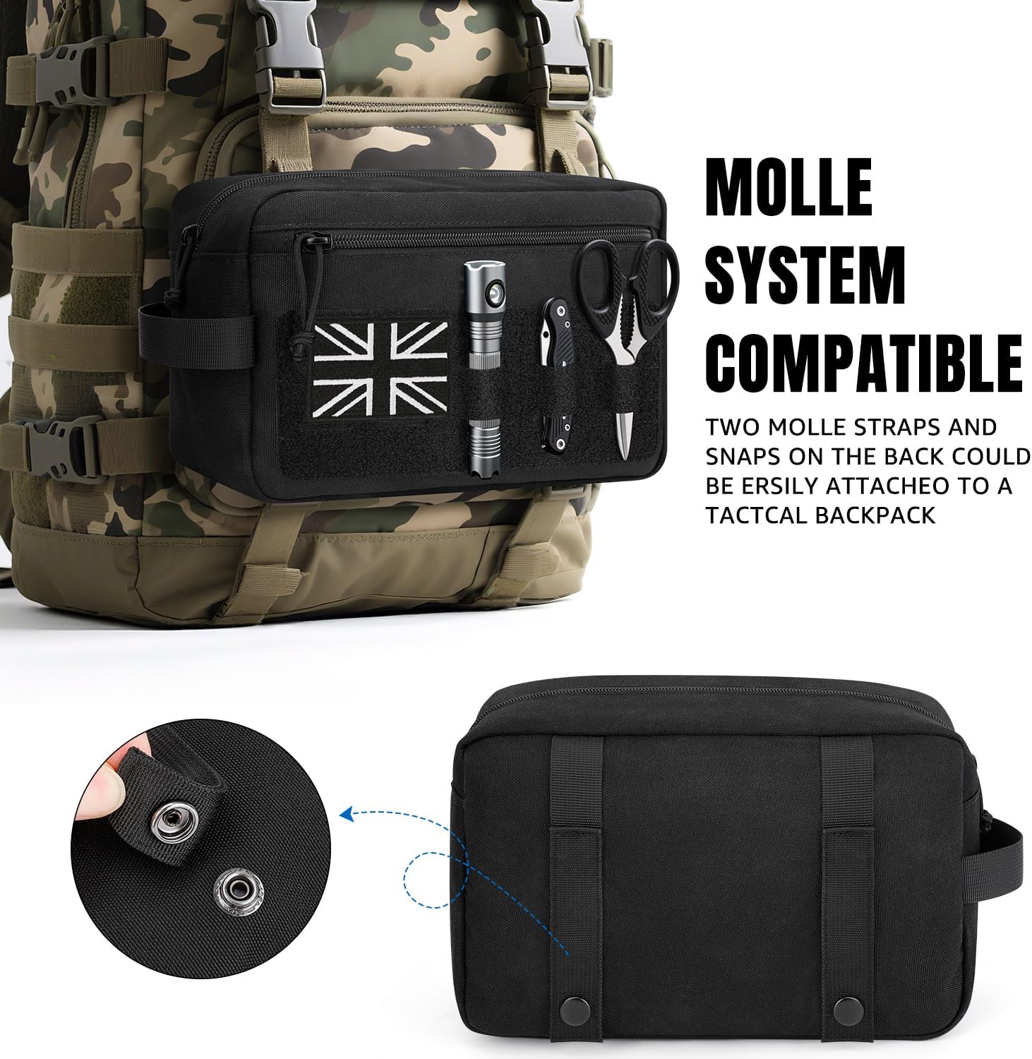 Thumbnail 3 de ETRONIK Tactical Travel Toiletry Bag for Men