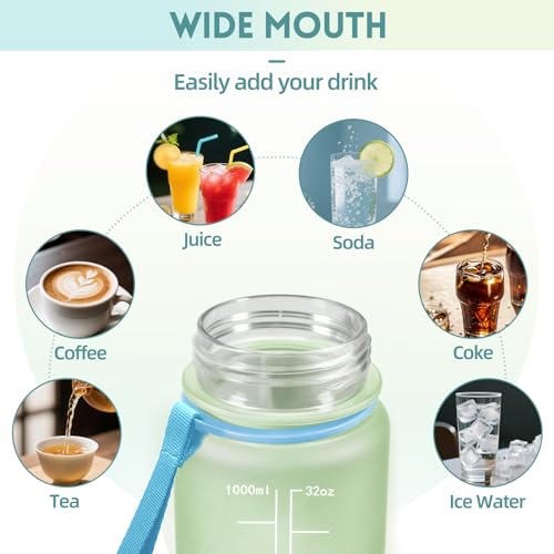 Thumbnail 4 de Baramumu Botella agua 1 L con pajita y marcador 🚰